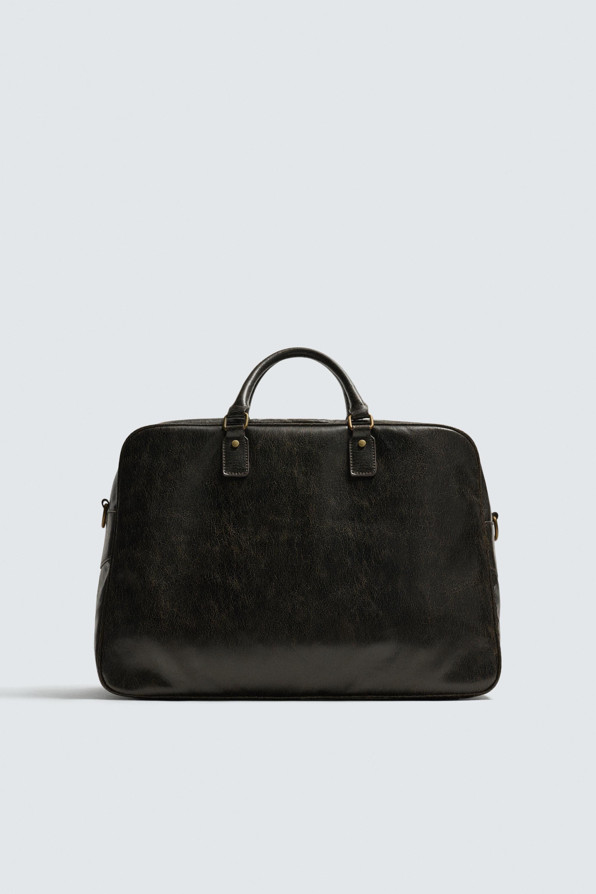 CRACKLED DUFFEL BAG
